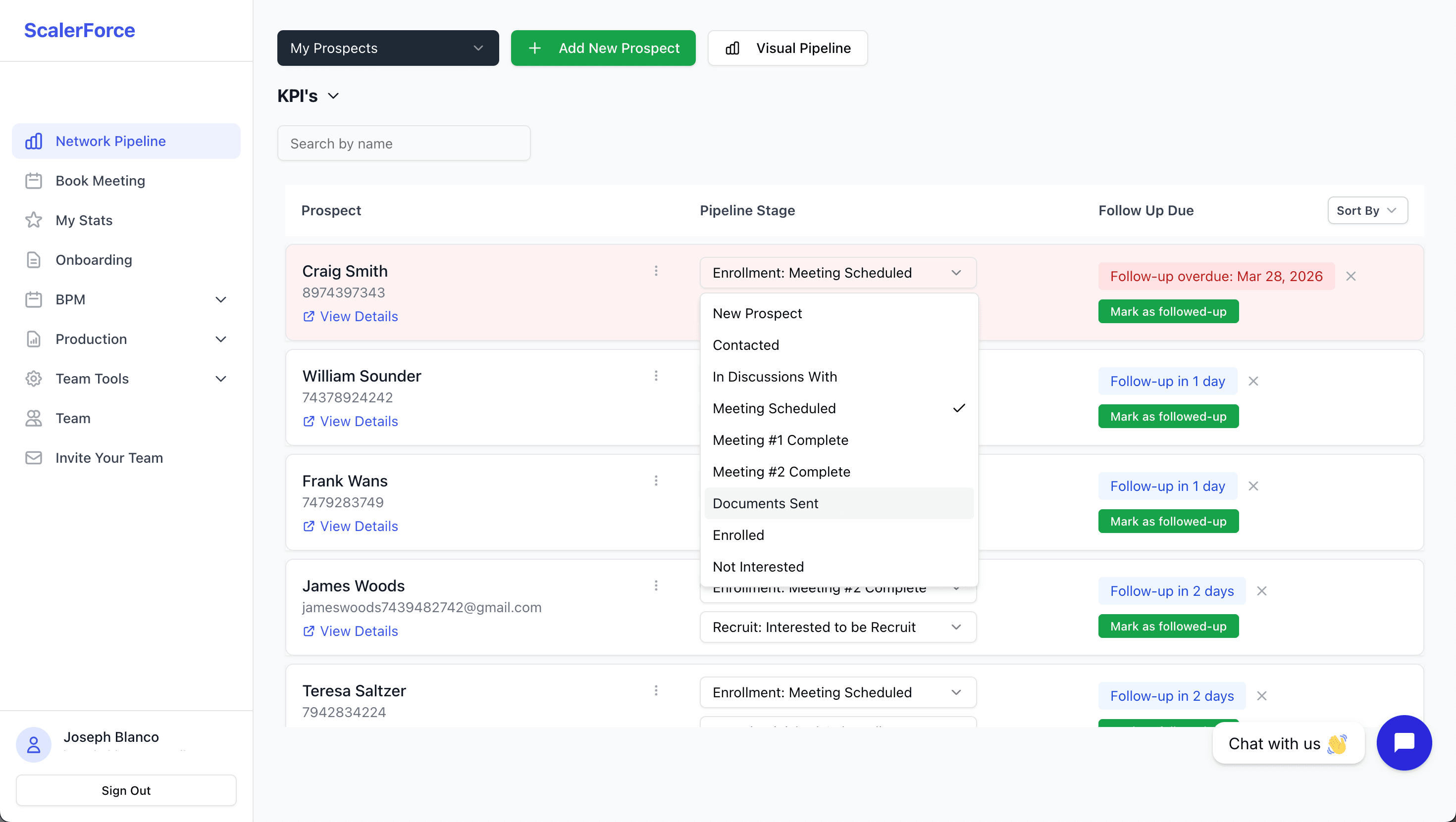 Increase Outreach & Follow-Ups With Our Drag-and-Drop Prospect & Recruit Pipelines